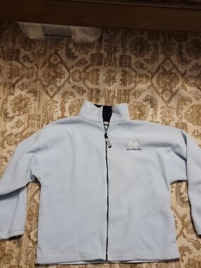 Light Blue Full-Zip Fleece Jacket